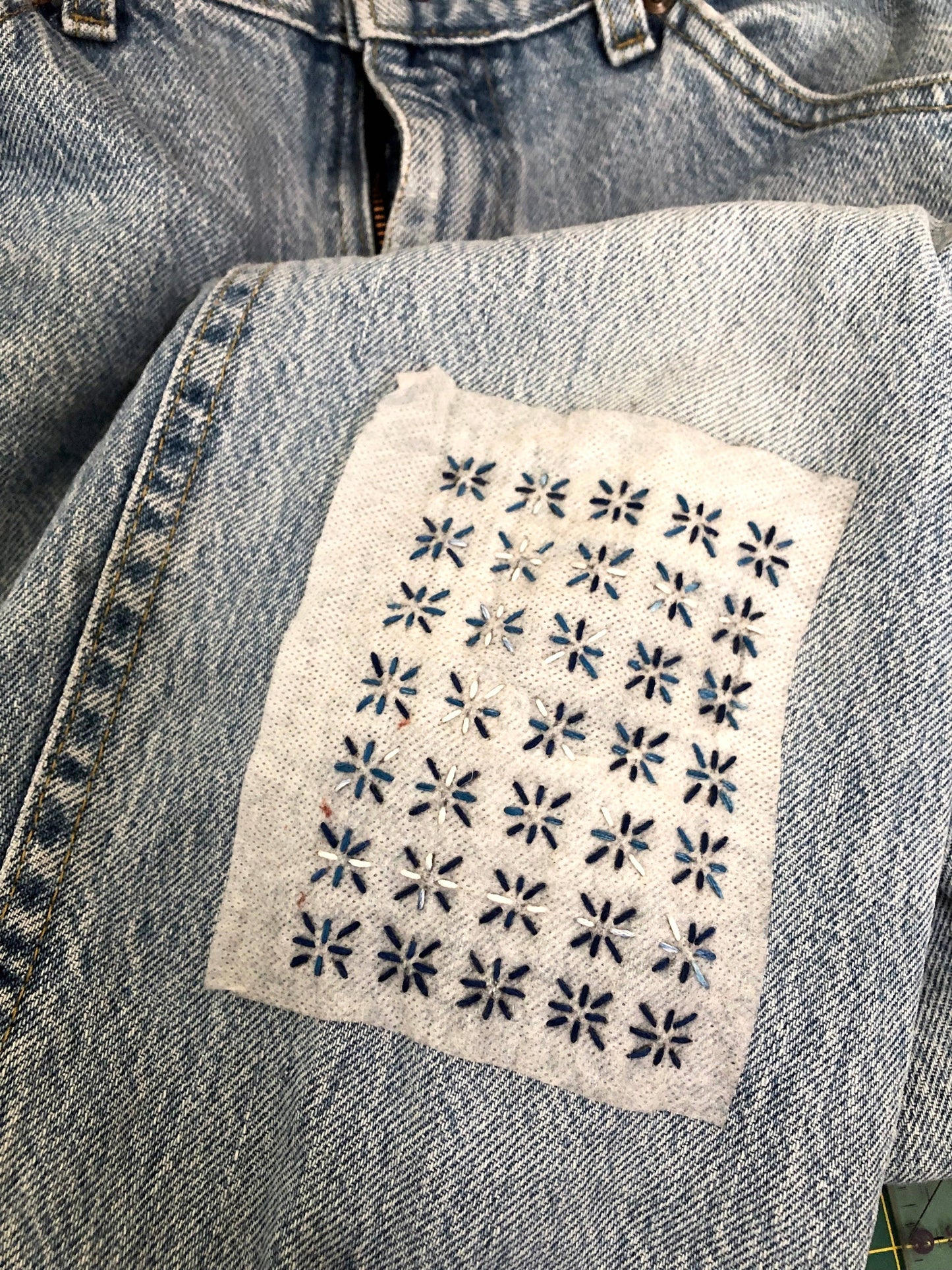 Mending Patterns Transfer Set - Geometric