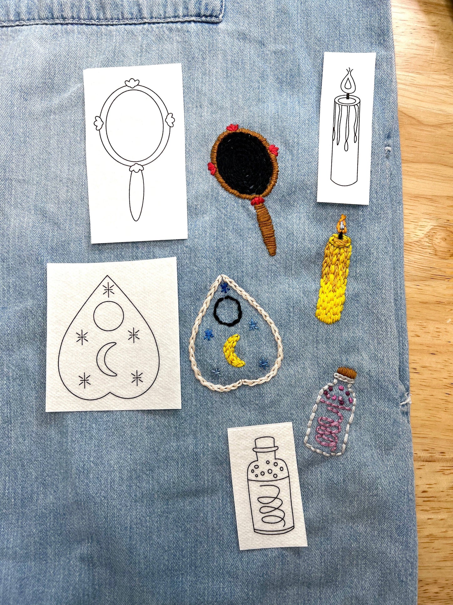 Embroidery Pattern Transfer Set - Witchy