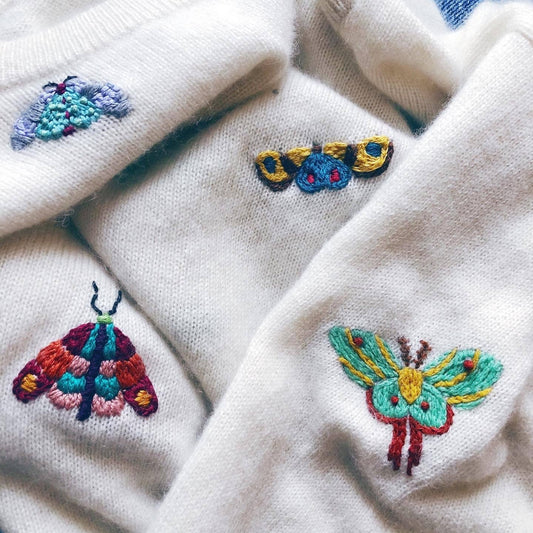 Embroidery Pattern Transfer Set - Moths