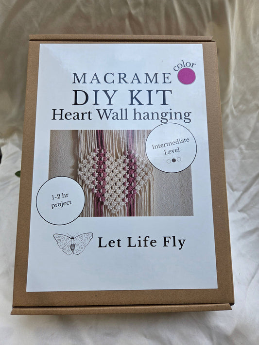 Heart Wall Hanging - Macramé Kit
