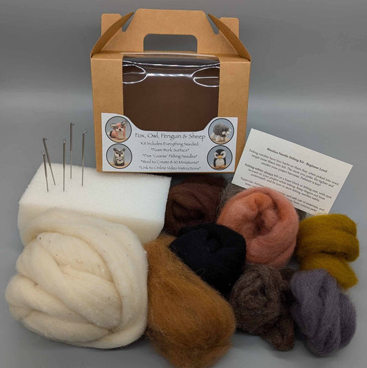 DIY Needle Felting Kit - Four Fuzzies