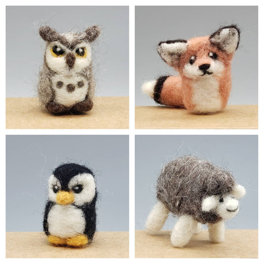 DIY Needle Felting Kit - Four Fuzzies