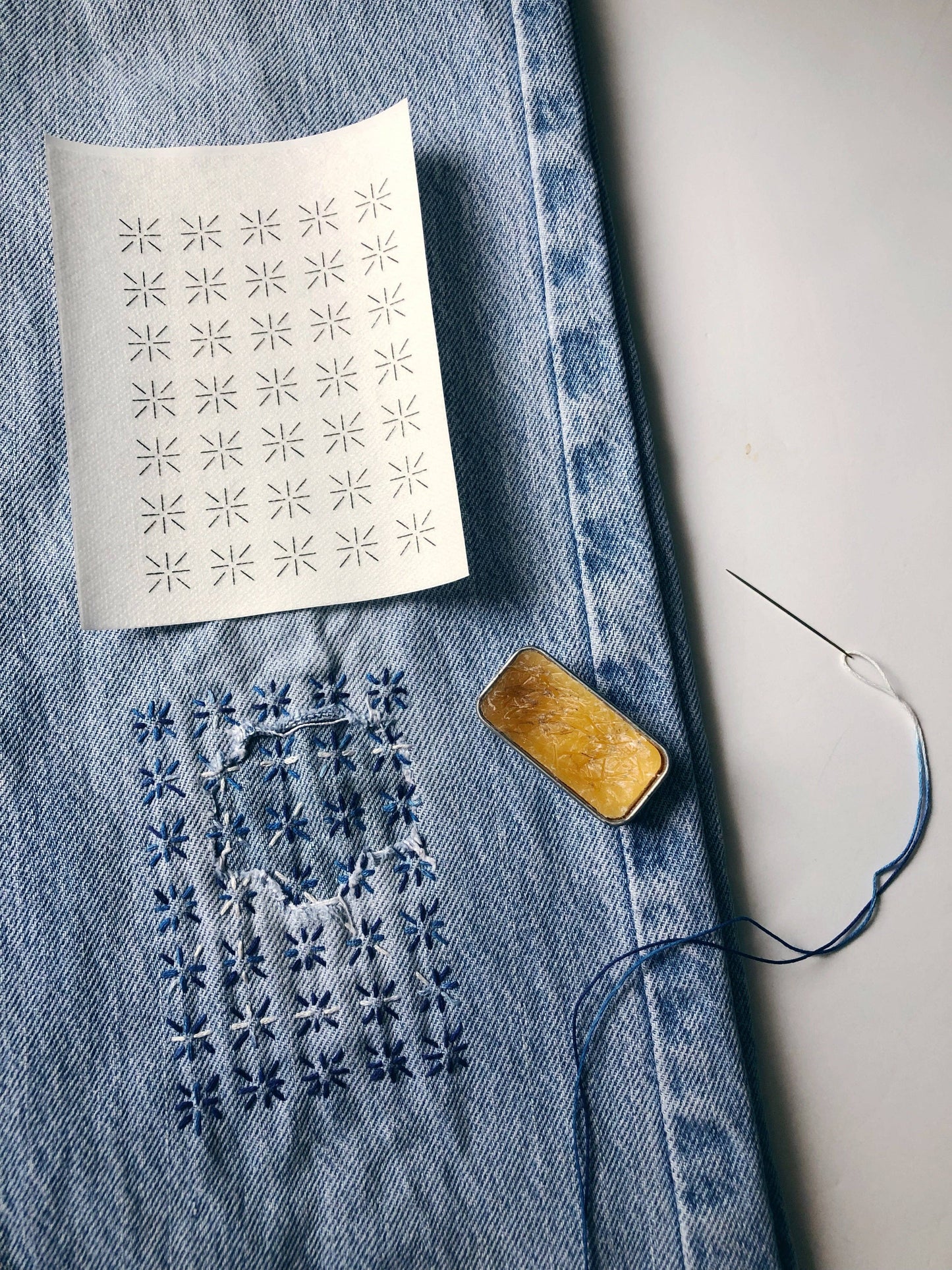 Mending Patterns Transfer Set - Geometric