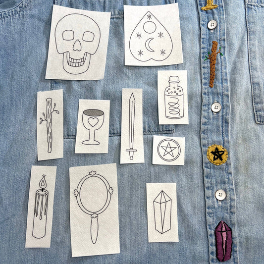 Embroidery Pattern Transfer Set - Witchy