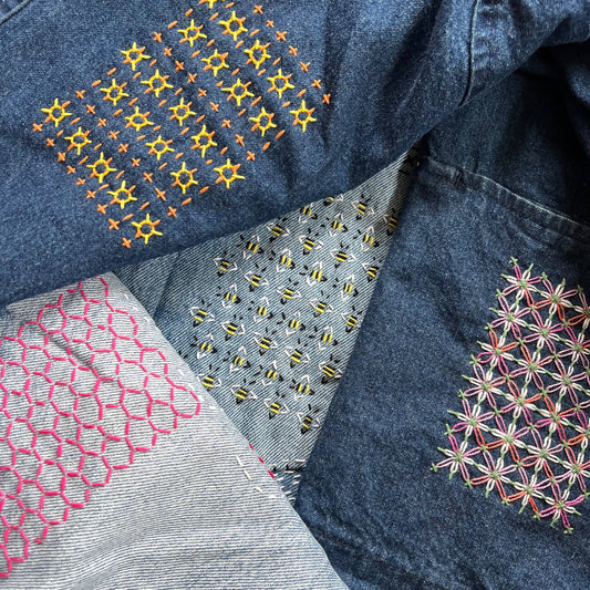 Mending Patterns Transfer Set - Bees & Flowers
