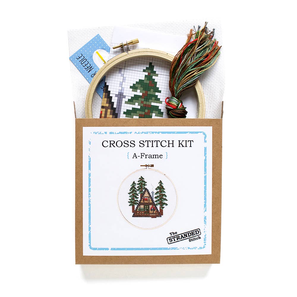 The kit product package opened and the contents partially splayed out on a white background.