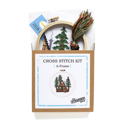 The kit product package opened and the contents partially splayed out on a white background.
