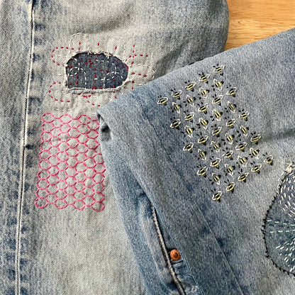Mending Patterns Transfer Set - Bees & Flowers