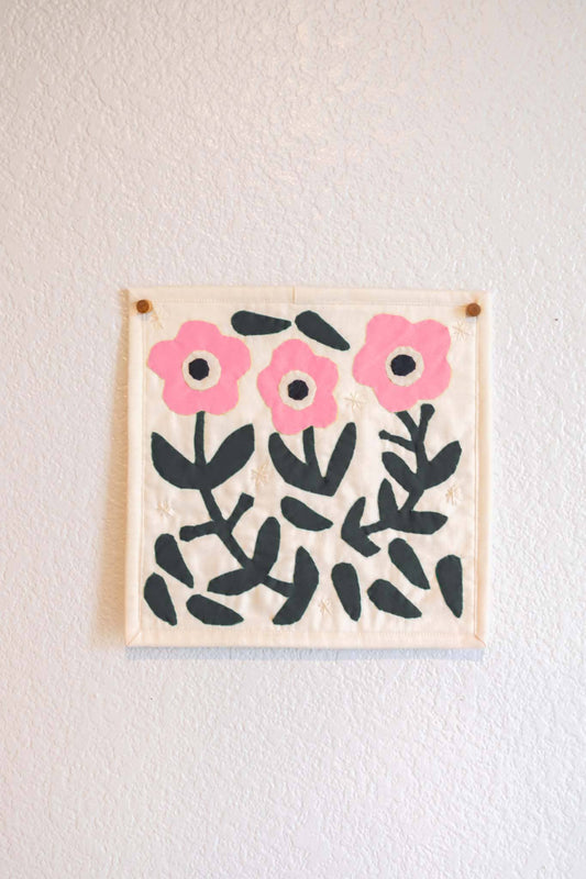 Floral Scene - Hand Sewing Kit